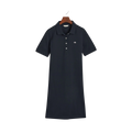 Shield Ss Pique Polo Dress - 433 Evening Blue