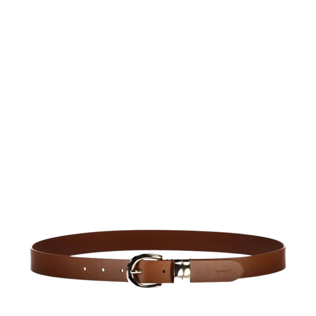 Chunky Keeper Leather Belt - Cognac