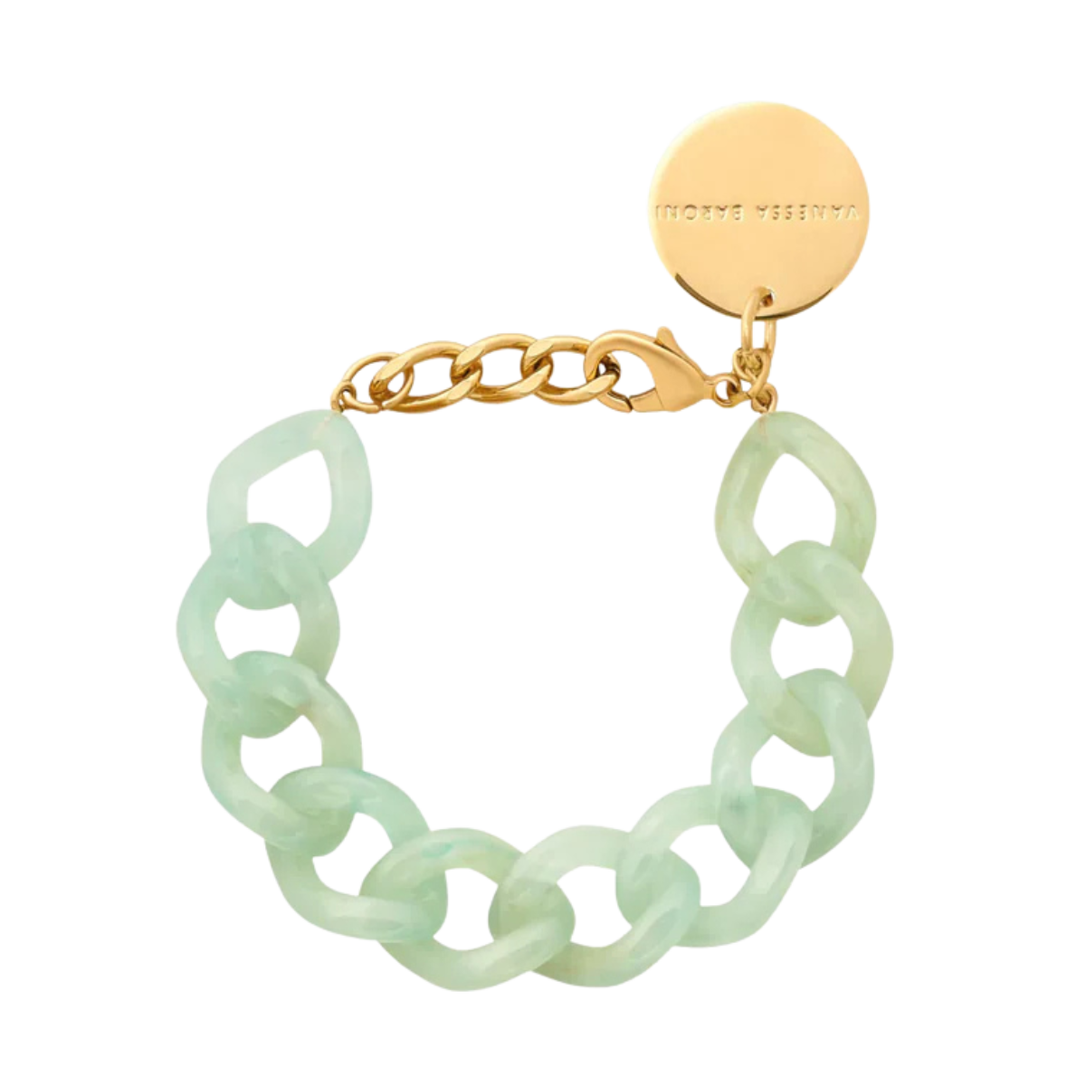 Mini Flat Chain Bracelet - Jade