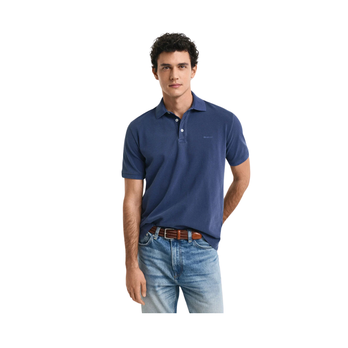 Sunfaded SS Polo - Persian Blue