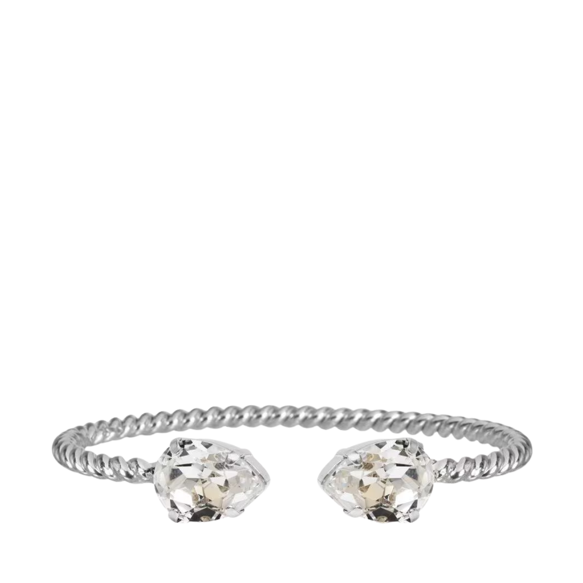 Mini Drop Bracelet Rhodium - 101 Crystal
