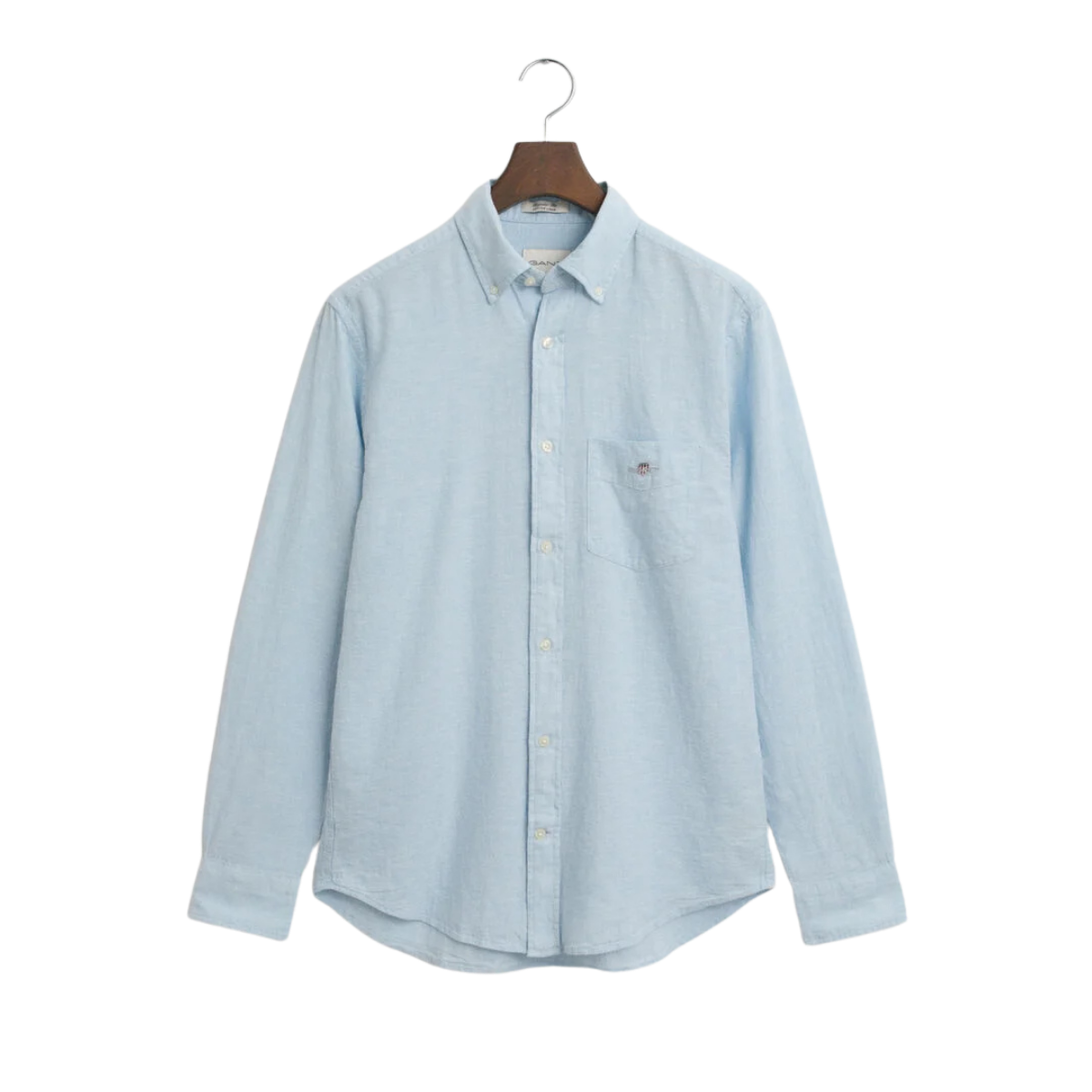 Reg Cotton Linen Shirt - Fresh Blue