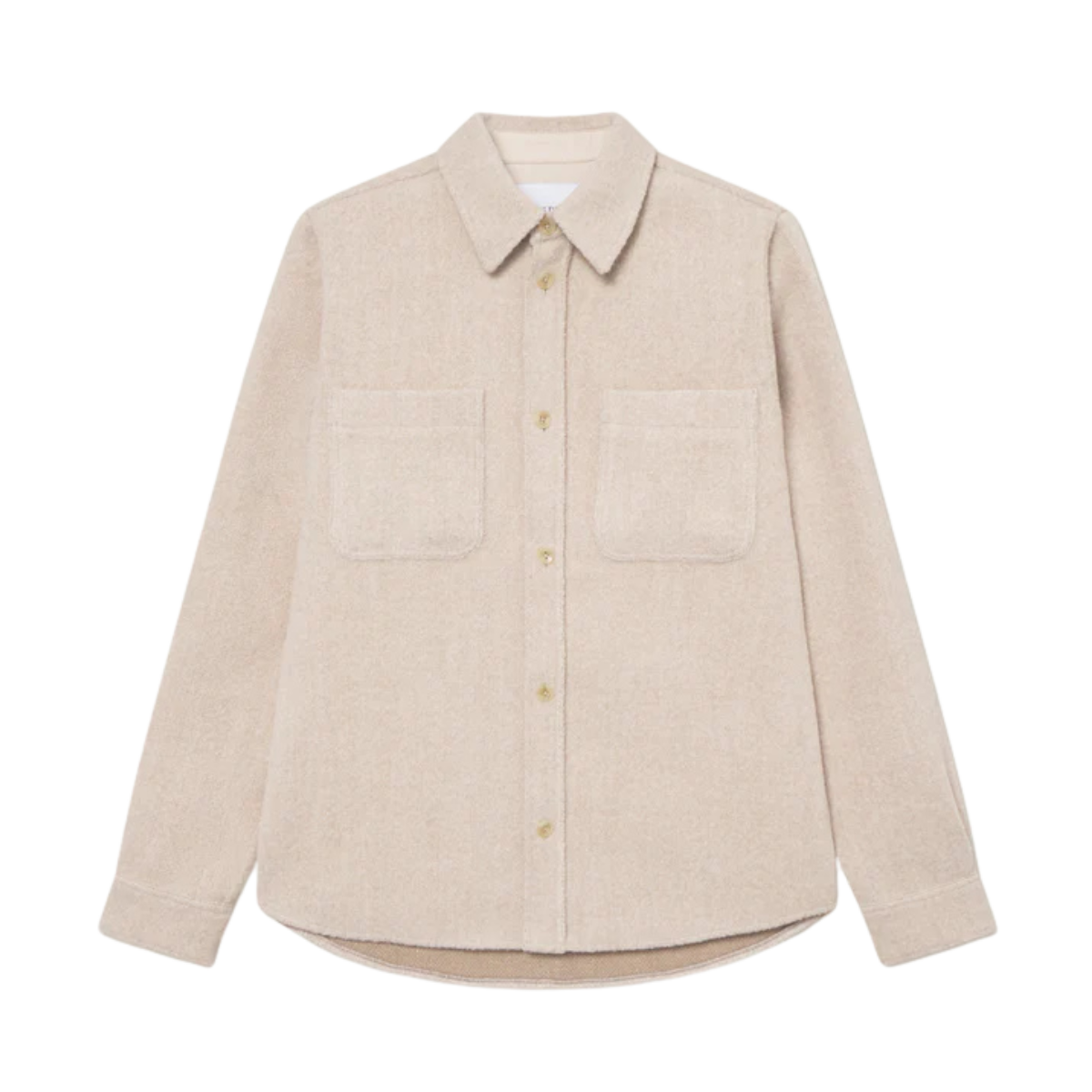 Lennon Bouclé Overshirt - 215 Ivory