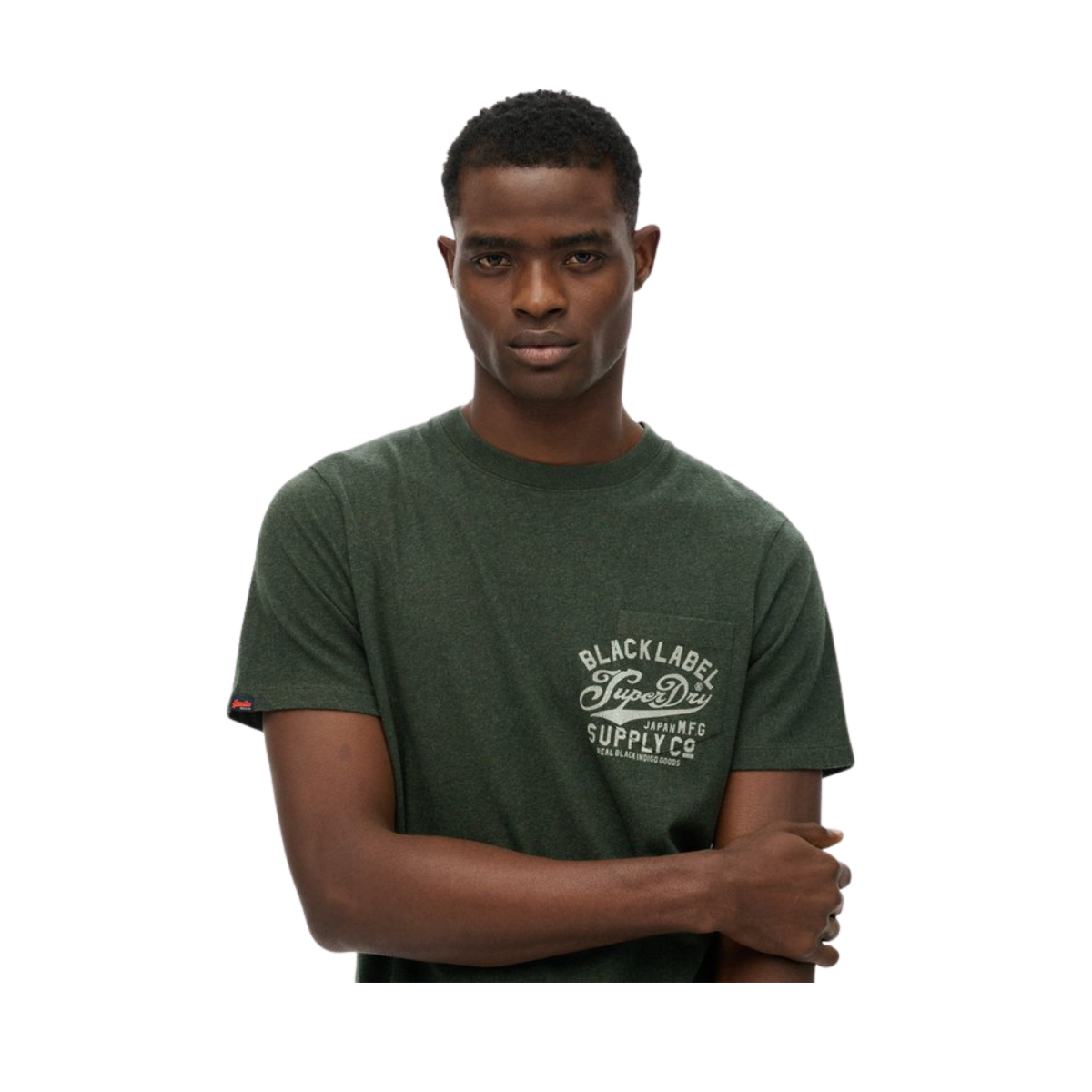 Industrial Relaxed Tee - B6V Deep Forest Green Marl