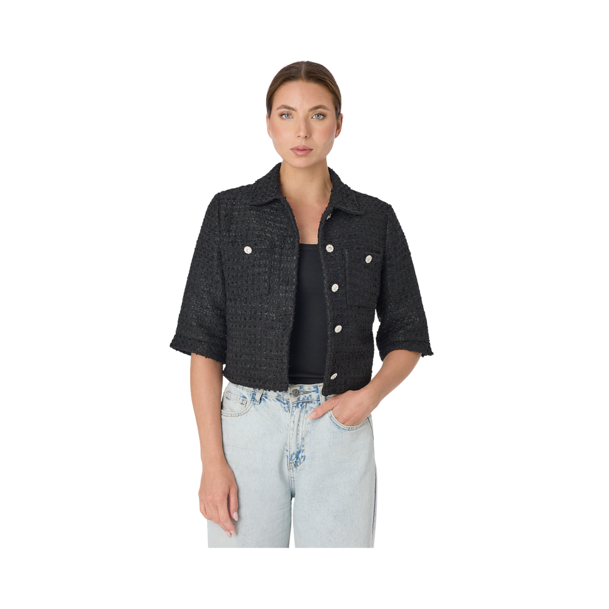 Blair Tweed Jacket - Black