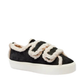 Shearling Low Velcro - Black