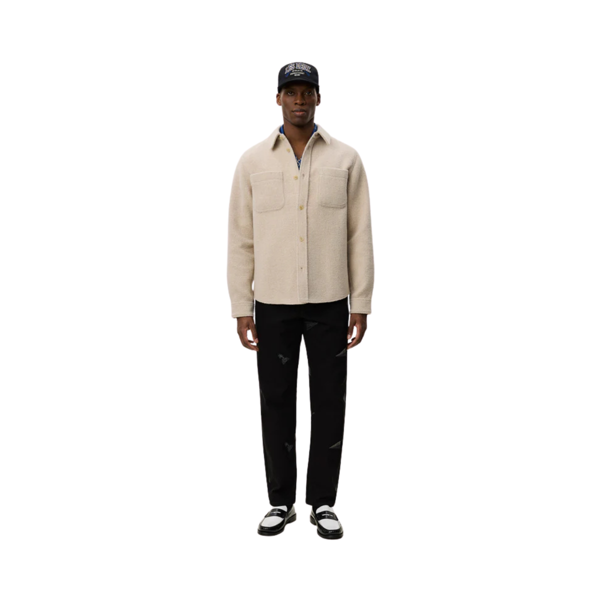 Lennon Bouclé Overshirt - Ivory