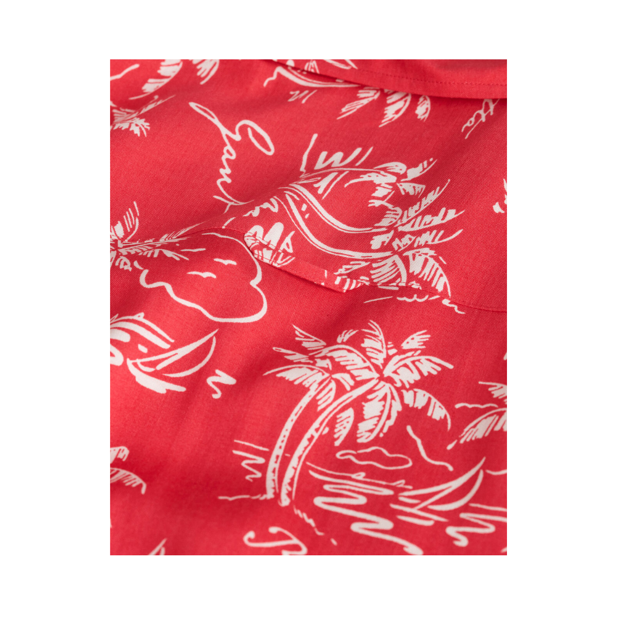 Rel Island Print Shirt - 648 Watermelon Red
