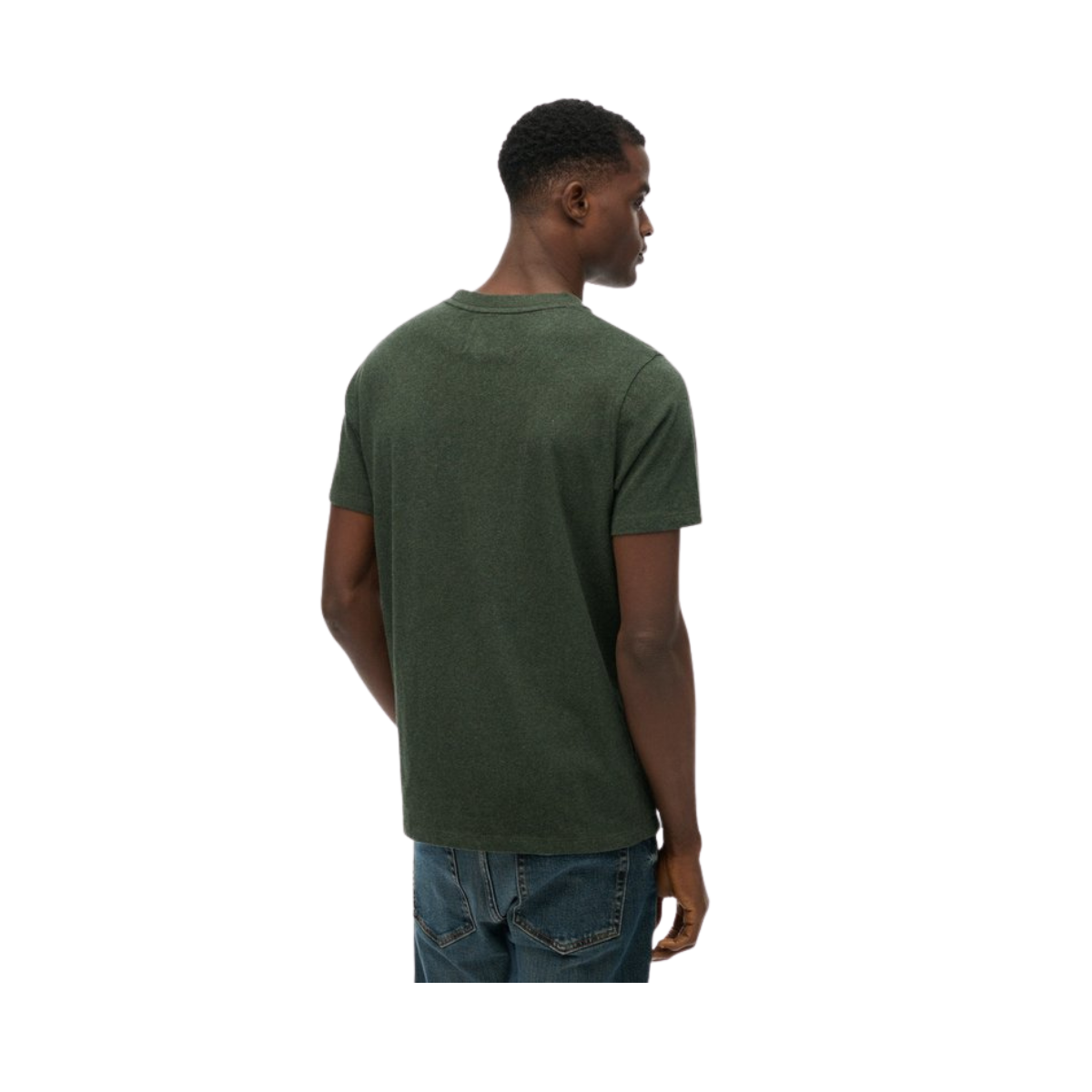 Industrial Relaxed Tee - B6V Deep Forest Green Marl