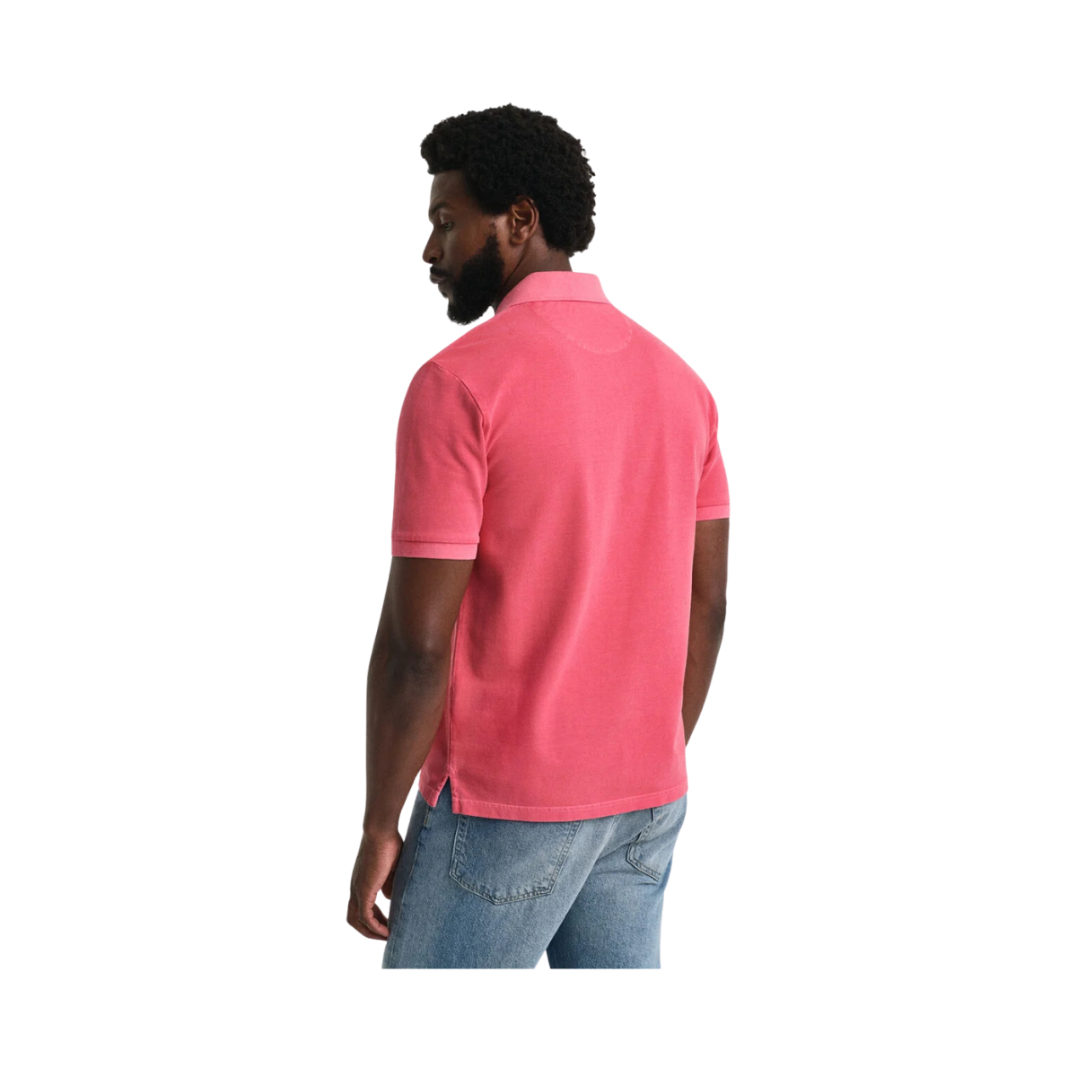 Sunfaded SS Polo - Watermelon Red