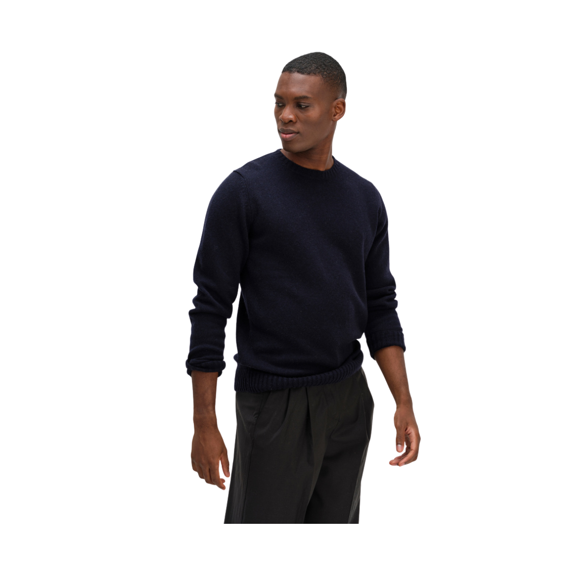 Man O-neck Plain - Navy