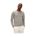 Man O-neck Plain - Light Grey