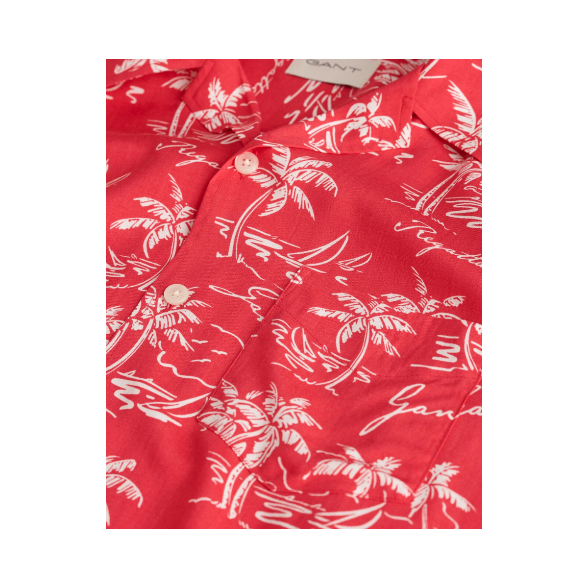 Rel Island Print Shirt - 648 Watermelon Red