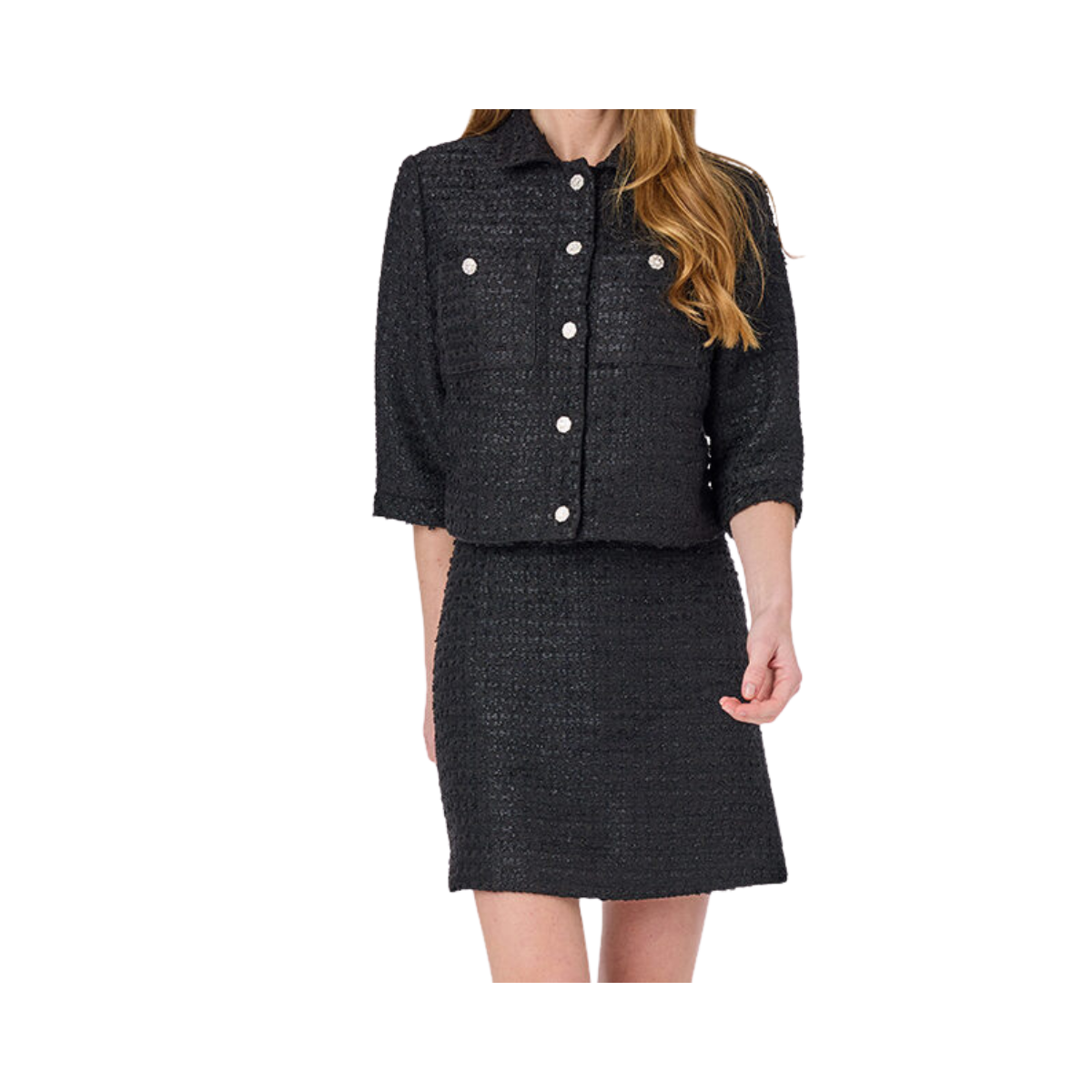 Blair tweed skirt - Black