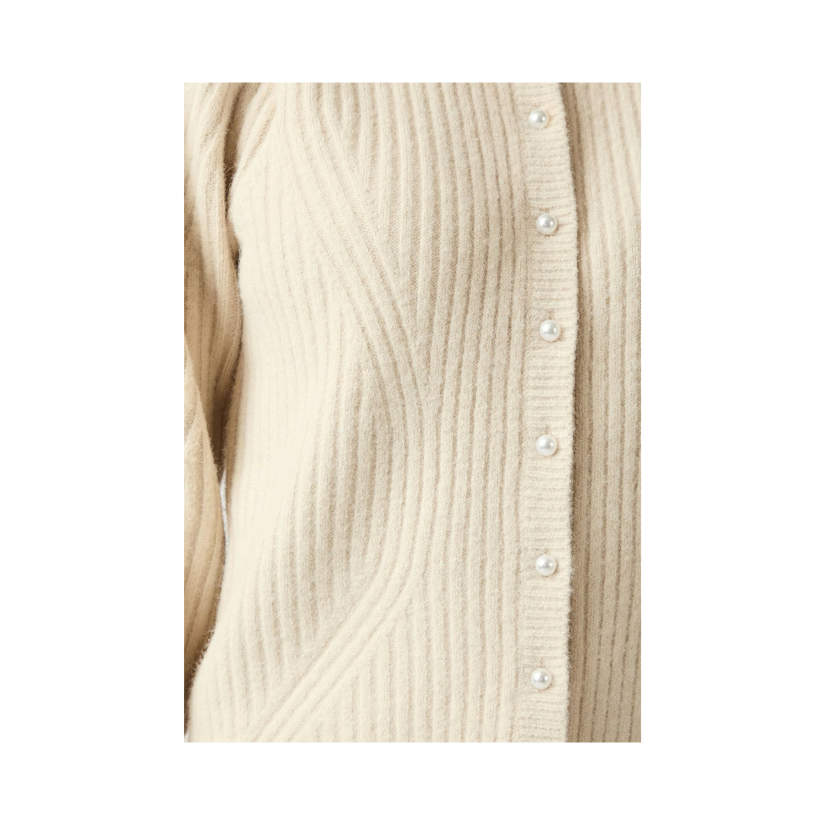 Puli Knit Cardigan - 124 Ivory