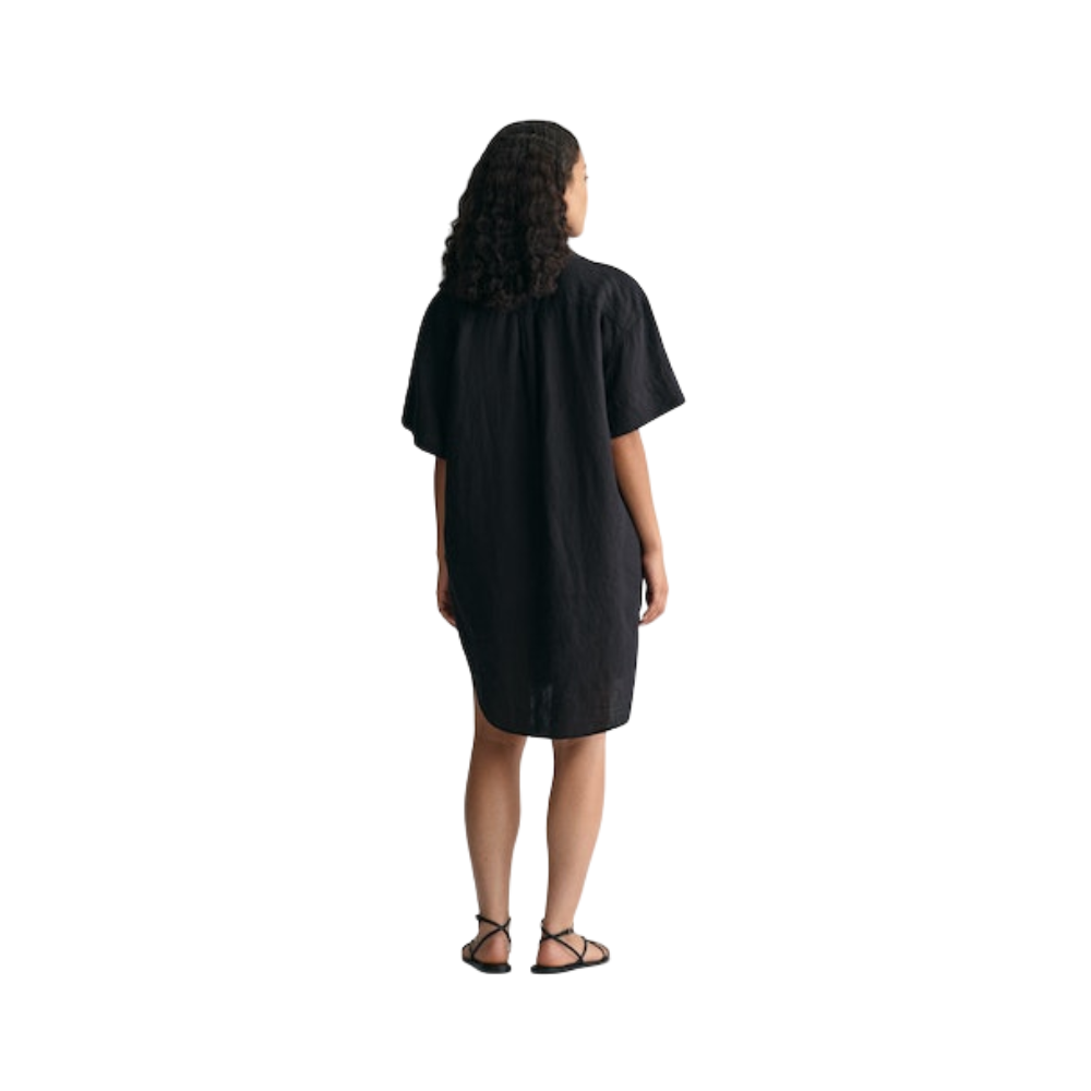 Relaxed SS Linen Caftan - Black