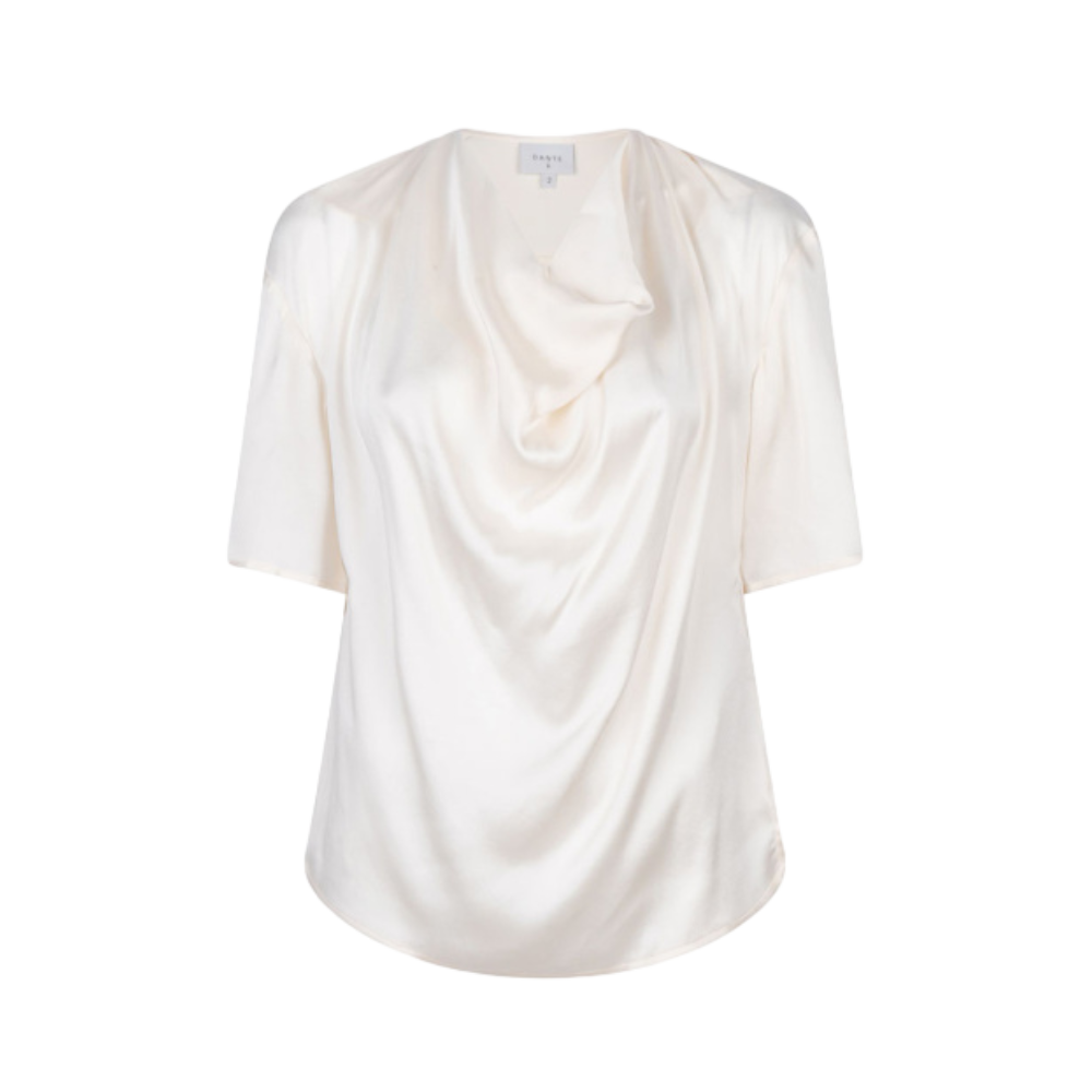 Keswick Silk Drapey Top - White