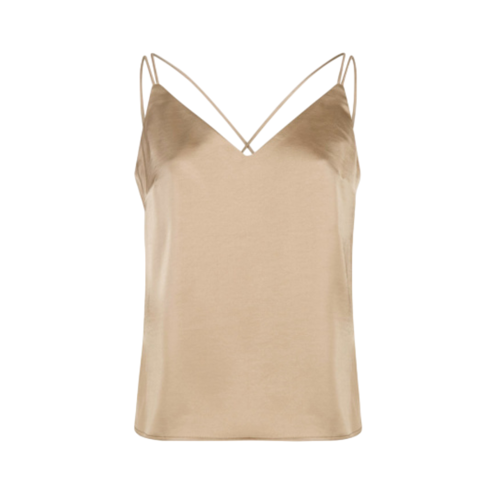 Obu Satin Singlet - Beige