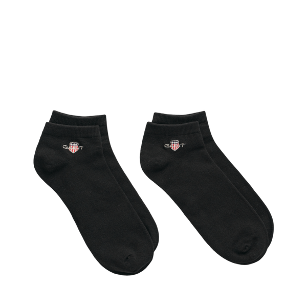 2-Pack Shield Ankle Socks - Black