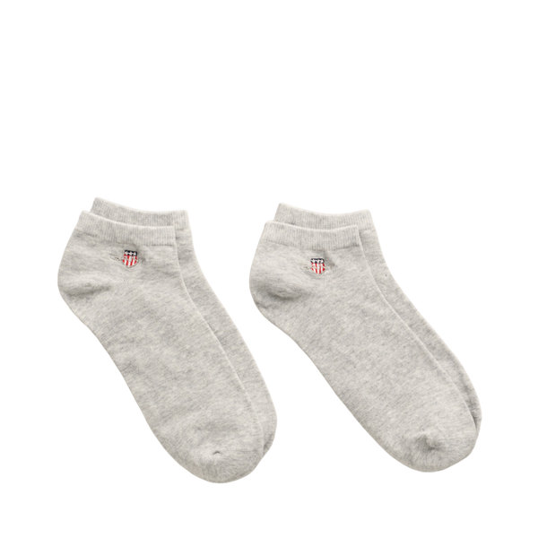 2-Pack Shield Ankle Socks - Grey