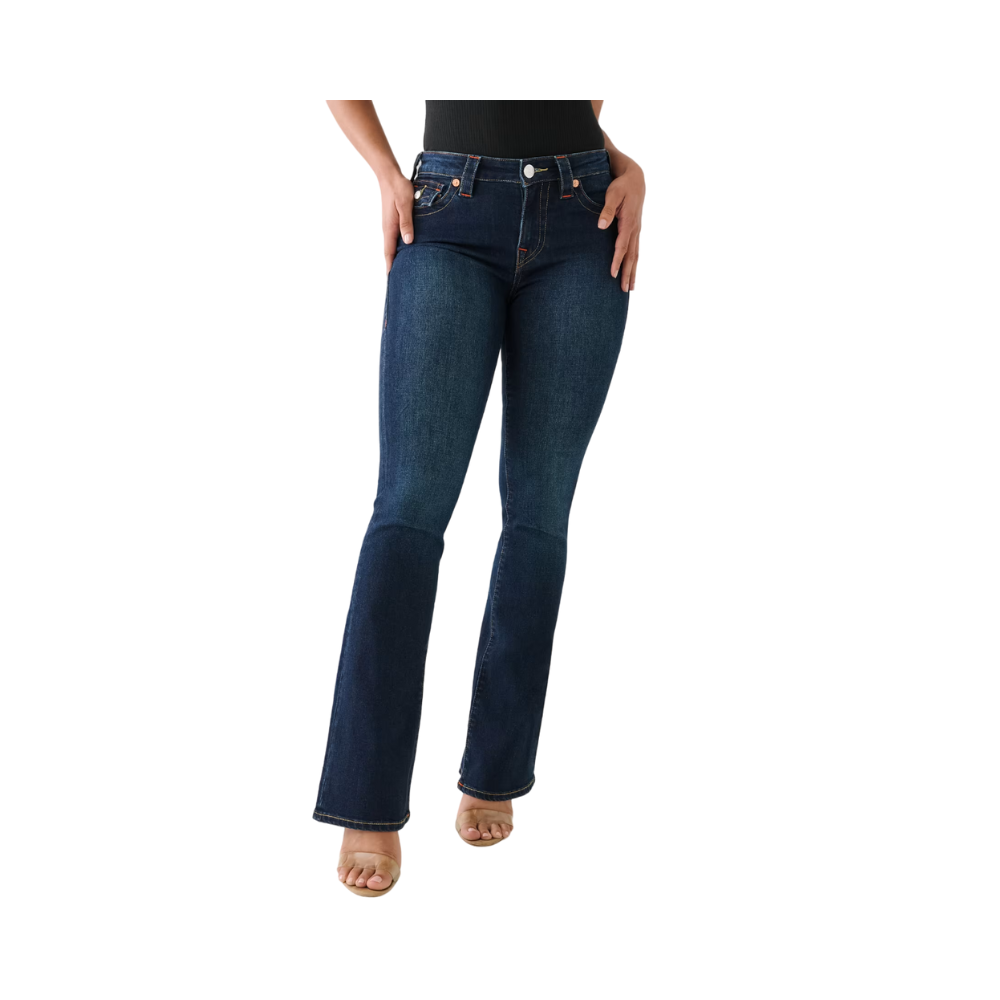 Becca Mid Rise Boot Cut Flap - Muddy Waters