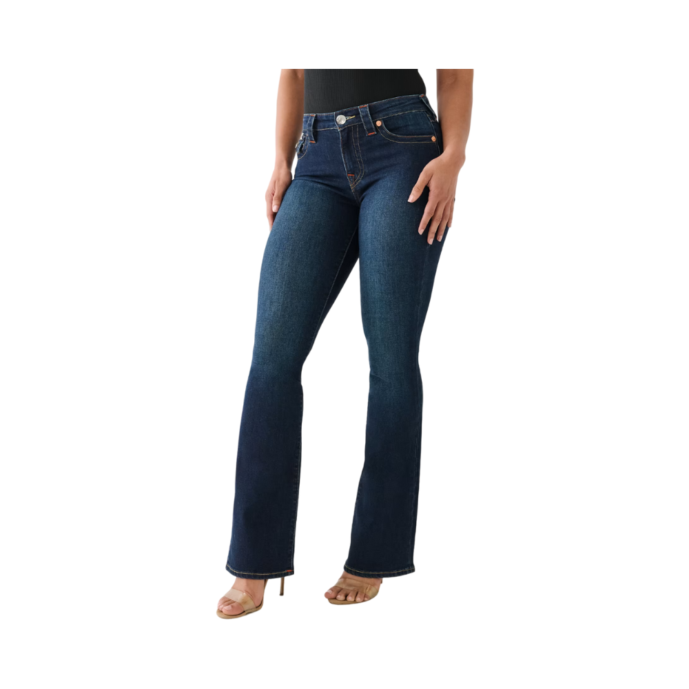 Becca Mid Rise Boot Cut Flap - Muddy Waters