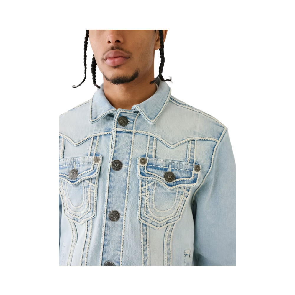 Jimmy Jacket Rope Stitch - Blue