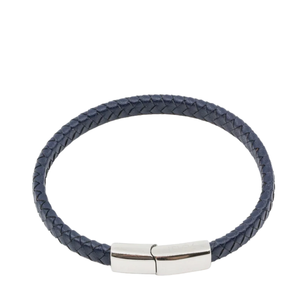 Leather Bracelet - Blue