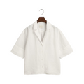 Relaxed SS Linen Shirt - White