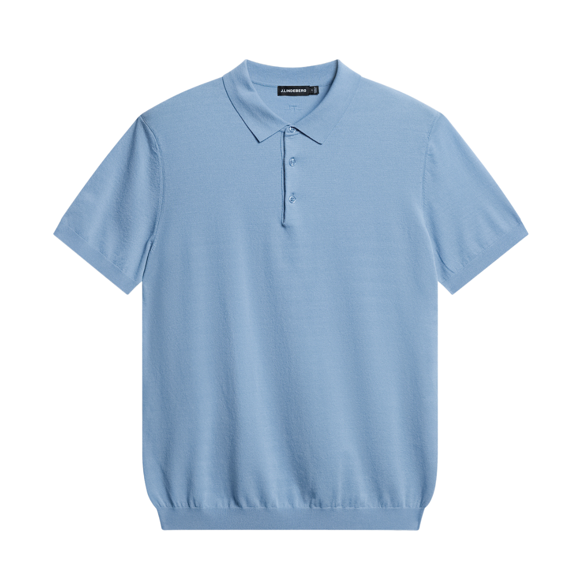 Ridge Knitted Polo - Rain Washed