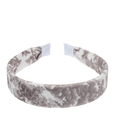 Velvet Hair Band - Warm Taupe Savannah Pattern