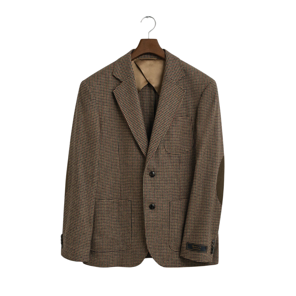 Houndstooth Check Blazer - 264 Light Taupe