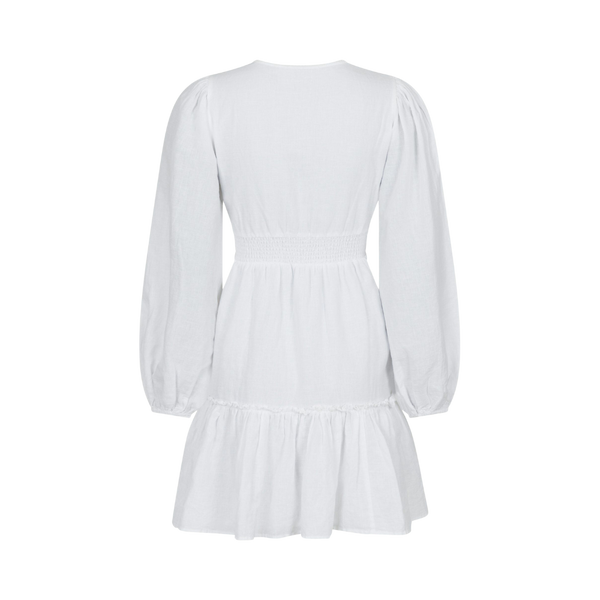 Rihana Linen Dress - White