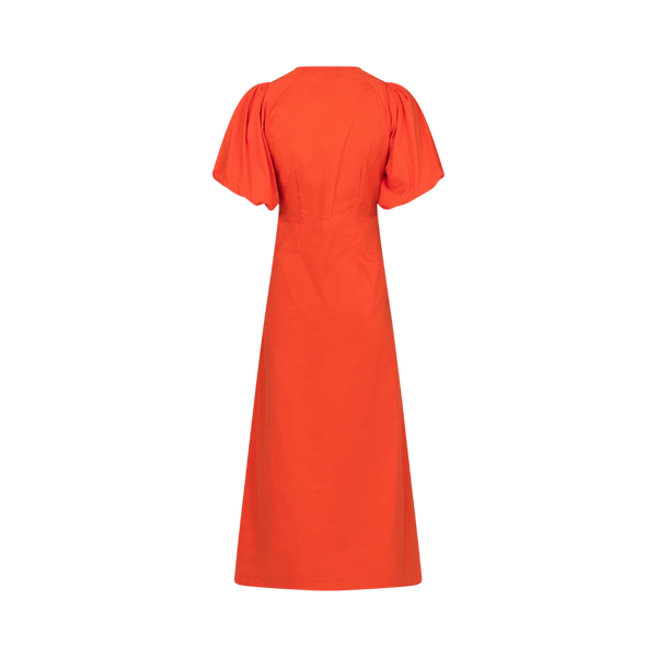 Illana Poplin Dress - Orange