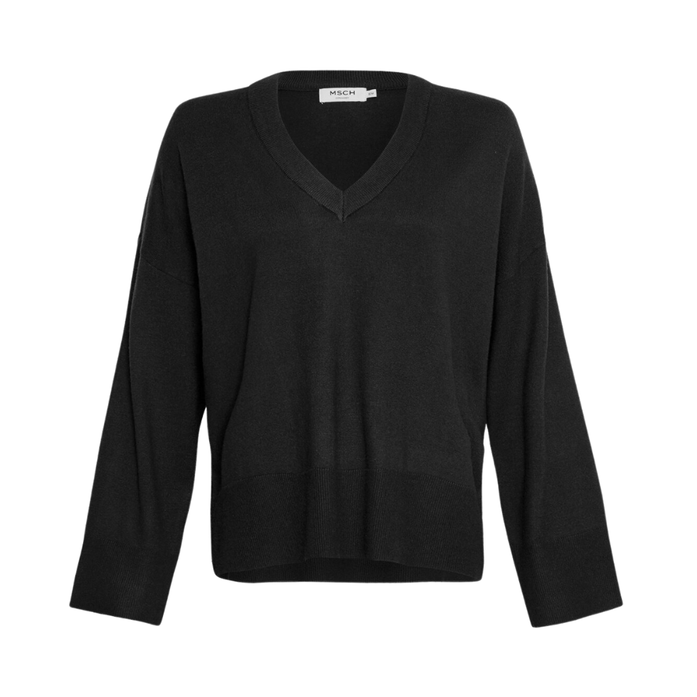 Selena Rachelle V-Pullover - Black