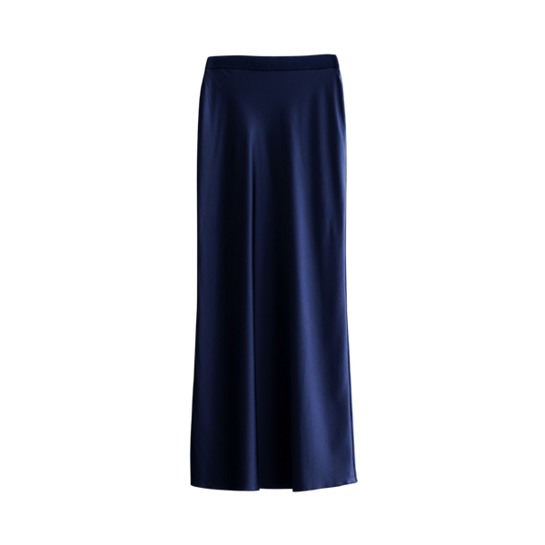 Hana Satin Skirt - Blue