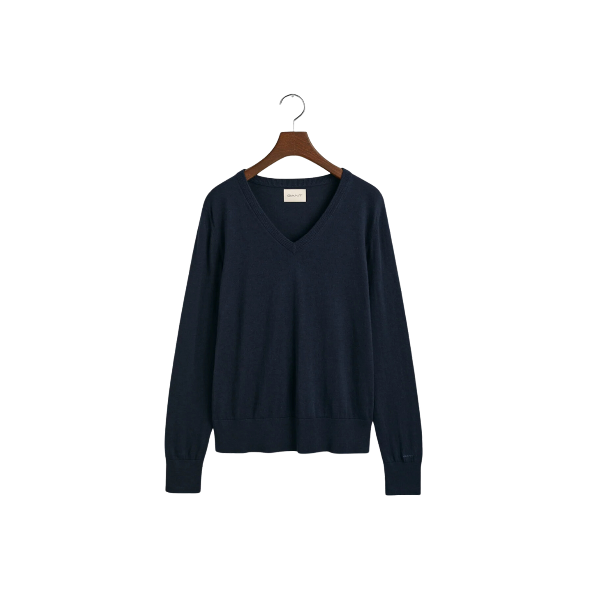 Fine Knit V-Neck - Blue