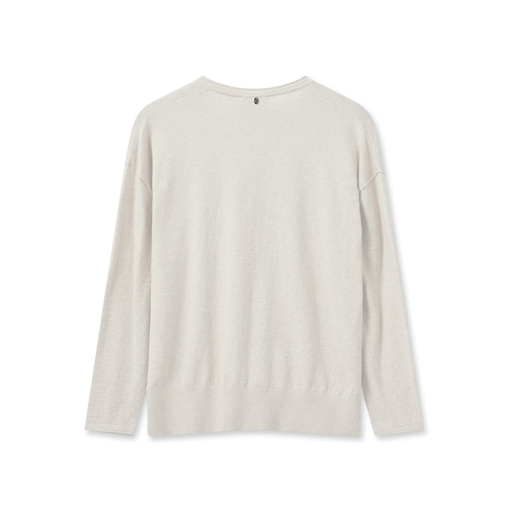 Tani V-neck Knit - Beige