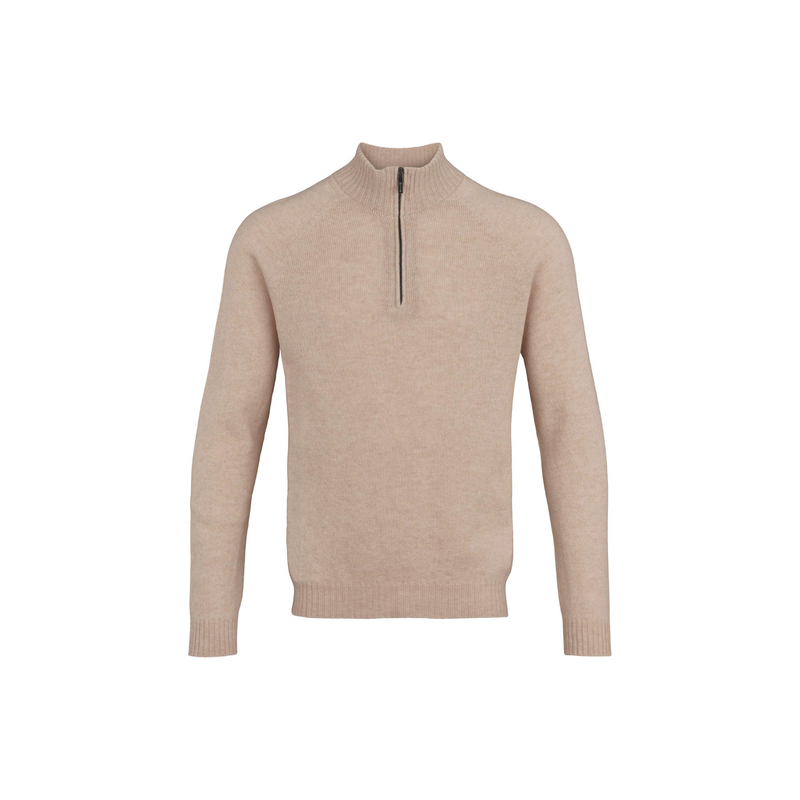 Ibro Half-Zip Sweater - Beige