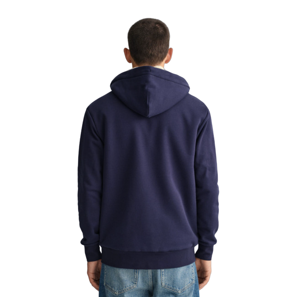 Sherpa Fleece Zip Hoodie - Blue