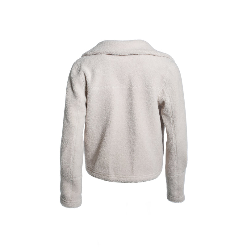 Suedette Bonded F Jacket - Beige