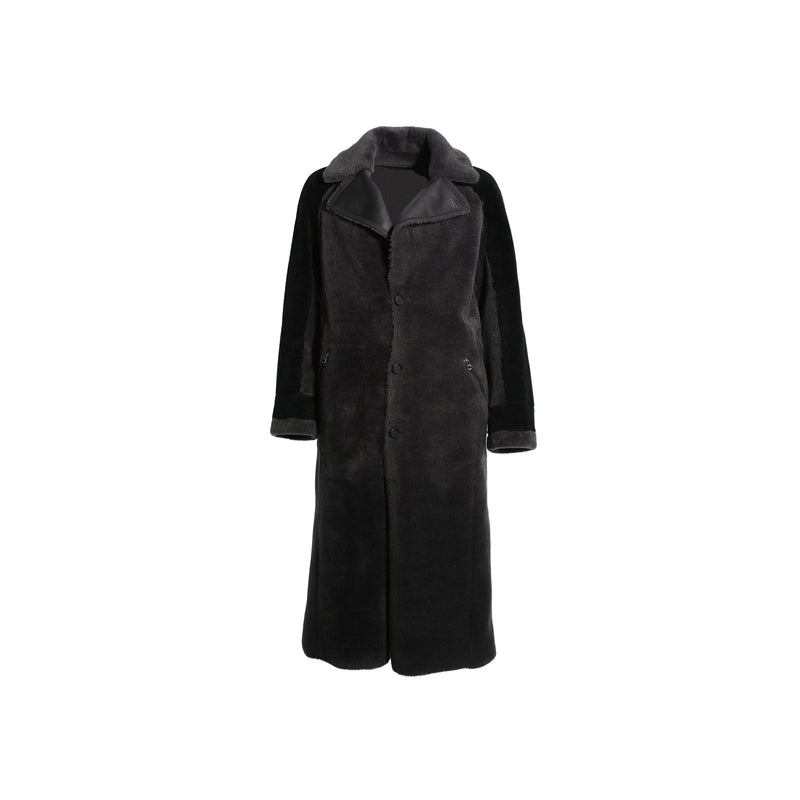 Suedette Bonded F Coat - Grey