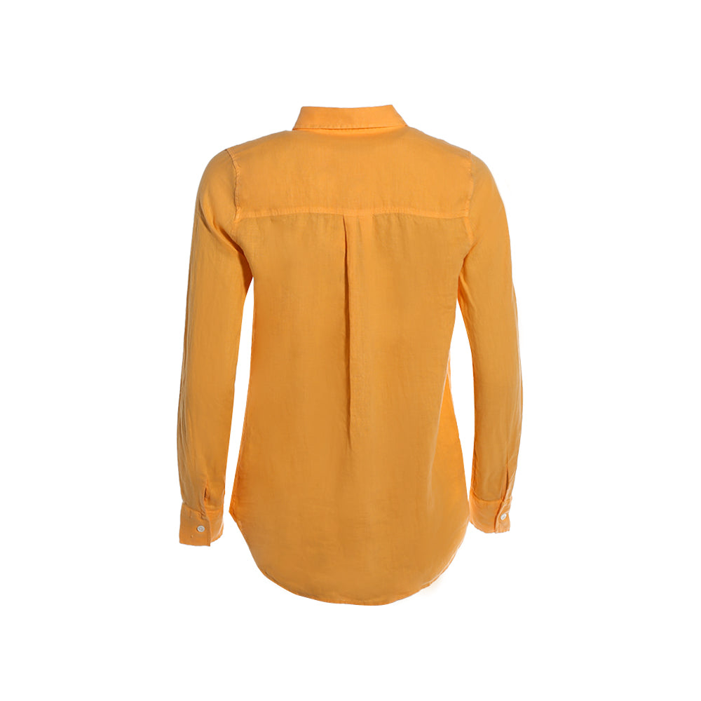 Karli Linen Shirt - Orange