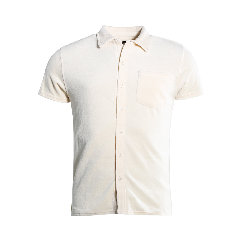 Mario Velour Shirt - White