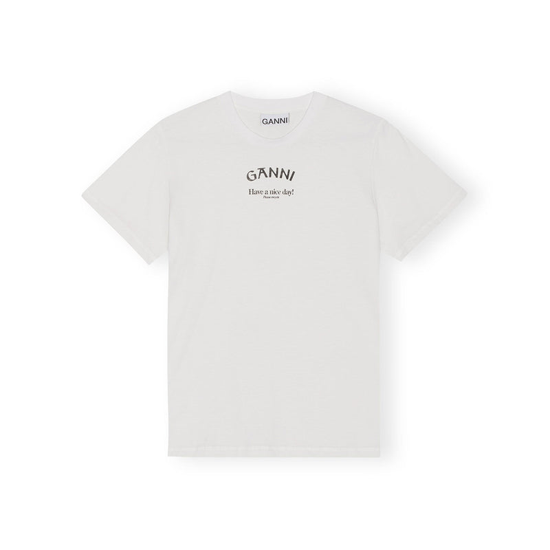 Thin Jersey Relaxed O-neck T-shirt - White