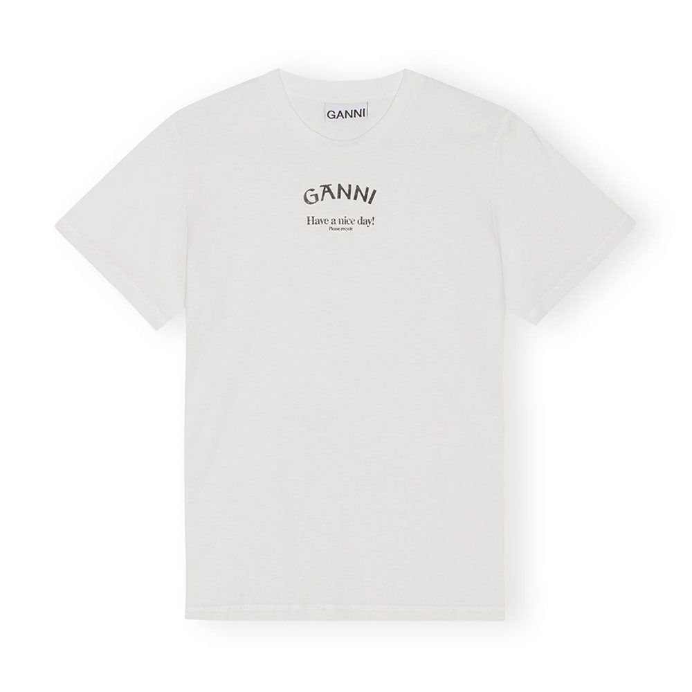 Thin Jersey Relaxed O-neck T-shirt - White