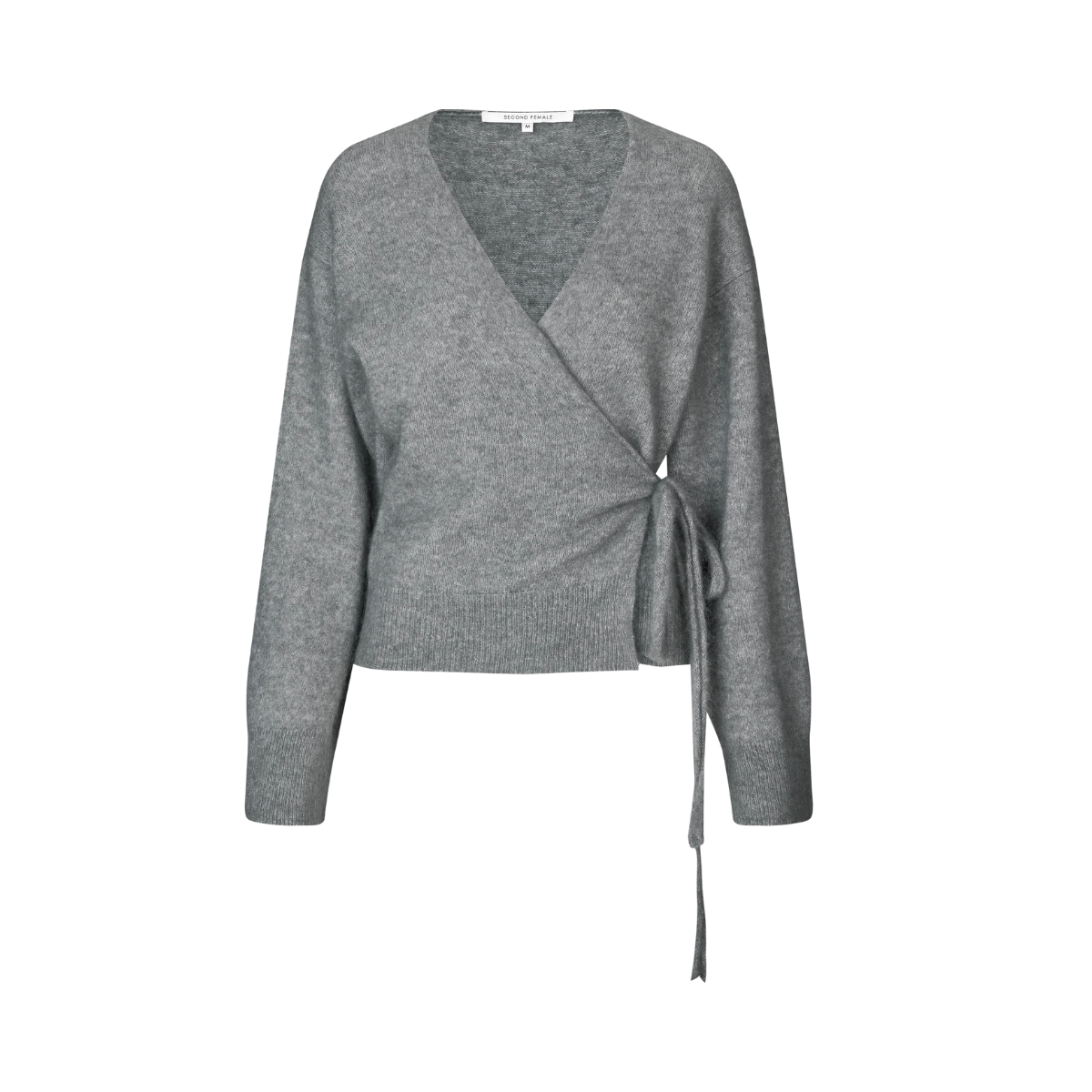 Brook Knit Wrap Cardigan - Grey