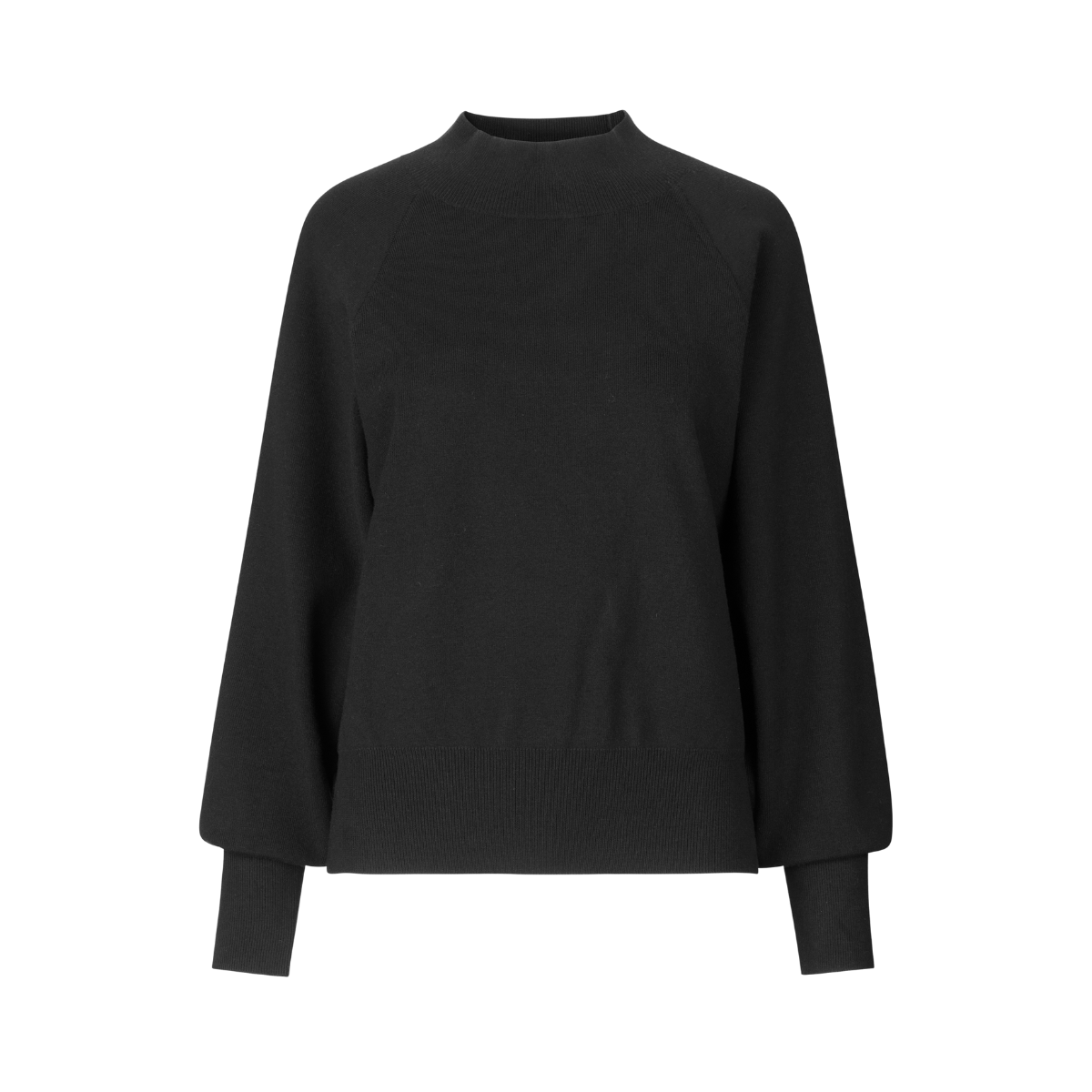 Octavia Knit T-Neck - Black