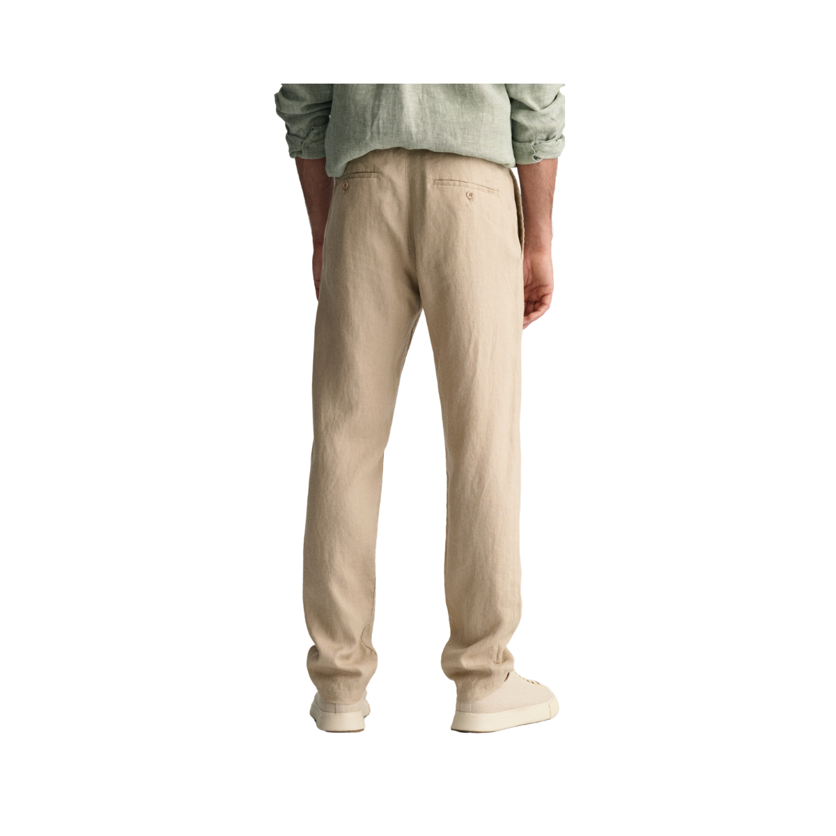 Relaxed Linen DS Pants - Beige