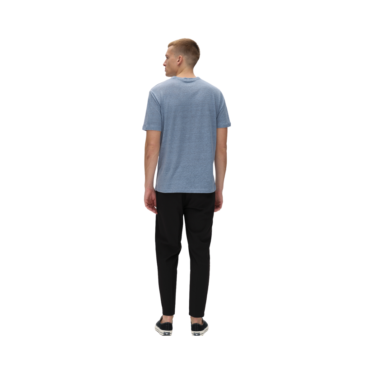 Duke Linen SS Tee - Blue